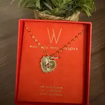 a new day Gold Heart Pendant Necklace