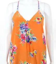 POLO women's floral spaghetti strap flower v-neck