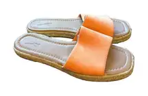 Universal Thread‎ Women's Slides Espadrille Sandals - Orange Casual Comfort