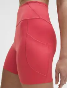 Lululemon Fast and Free High-Rise Short 6" *5 Pocket Desert Red Size 10