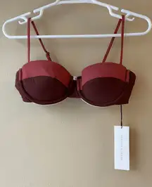 Veronica Beard Dyer Top in Rose Brown Women's Size Medium