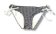 Abercrombie &‎ Fitch NWT Bikini Bottoms Women’s Size Small Black White Gingham