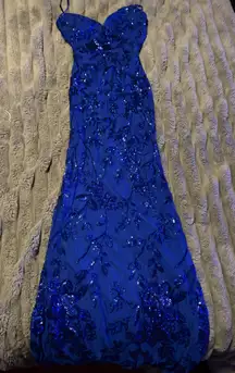 Dillard's Prom Dress Blue Royal
