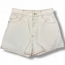 Rolla's White High Rise Jean Shorts Size 24