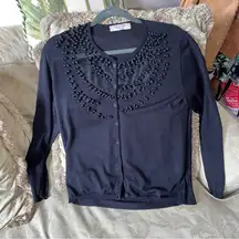 ge Valentino beaded cardigan with beautiful