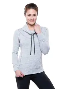 Kuhl Lea Long Sleeve Pullover in Ash Gray