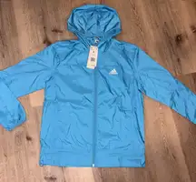 Adidas Light Blue Hooded Jacket