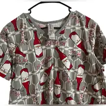 Needy Me size small Santa wine bottle night gown. New