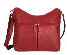 JACK GEORGES VOYAGER UPTOWN HOBO BAG #7814 RED