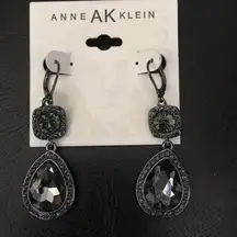 Anne Klein Vintage Look Green And Charcoal stone
