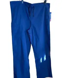 NWT Cherokee Scrub Pants Unisex Fit SMALL Navy Blue Pull On Drawstring Medical