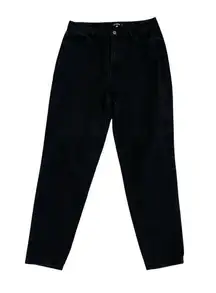 Missguided Riot High Waist Mom Tapered Leg Jeans Black Denim Size 8