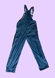 Dickies Navy blue denim overalls with a relaxed fit 🔥