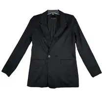 Banana Republic Blazer Womens 4 Tall Black Business Professional Preppy Academia