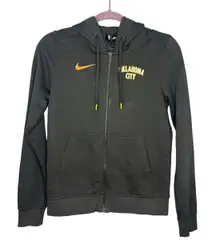 Nike OKC Thunder Full Zip Hoodie Women's Size XS Gray Oklahoma City NBA