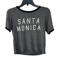 John Galt black and white striped short sleeve Santa Monica shirt