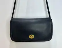 Coach Dinky Bag 9375 Leather Navy Blue Handbag Crossbody Purse