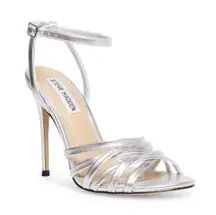 Merengue Silver Stiletto Heels