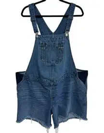 Old Navy  Maternity Cutoff Denim Short Overalls - Size XL