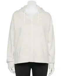 NWT Nike Essential Fullzip Hoodie Long Sleeve Womens Plus Size 1X Off White Soft