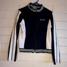 BCBG Black and cream Bomber Jacket