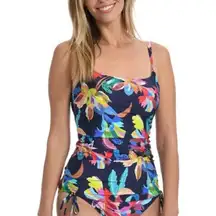 La Blanca By The Sea Lingerie Strap Underwire Swim Tankini Top, Size 20W NWT