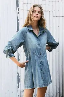 Hannah Denim Button Down Dress