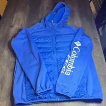 Columbia PFG Blue Full-Zip Jacket