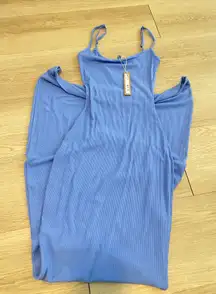 SKIMS Dress blue maxi 