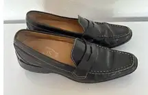 Tods Shoes Womens 8 Black Driving Loafers Slip-on Italy Leather Comfort