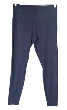 HALARA High Waisted Pocket Leggings Full Length Navy XL Athleisure Yoga