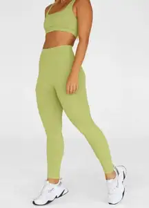 Set Active Sculptflex Seamless High Rise Leggings Kiwi Green Color Size L