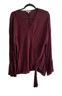 Juicy Couture Tops Juicy Couture Striped Flared Cuff Long Sleeve Size L