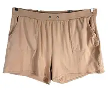 Torrid Plus Size 4X‎ Shorts Jersey Kit Elastic Waist Pockets Dusty Pink 1316