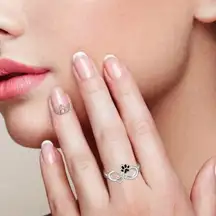 Infinity Heart Paw Print Ring for the Cat Lover “ Always in my Heart”Size 6 NWT