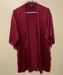 Victoria's Secret VS Red Satin Robe Size XS