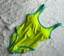 Michael  Lime Green One Piece Swimsuit Size 10