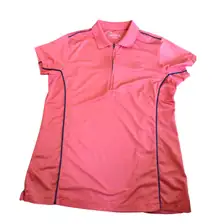 Peter Millar Stone Canyon Womens Golf Polo Shirt Pink UPF 50+ Size L