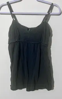 O'Neill Vintage Babydoll Tank Cover Up Large Empire Waist Flare