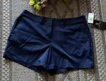 PGA Tour Women's High Waist Navy Golf Shorts Size 8