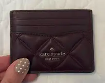 kate spade maroon card holder