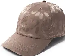 PONYFLO® Val Leopard Active Ball Cap Taupe Color One Size Hook&Loop Closure NWOT