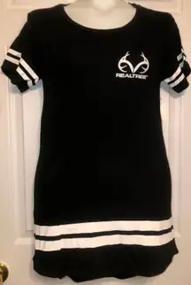 NWT Ladies’ Black Sleep Shirt Sz S