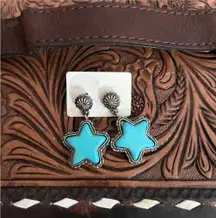 Star Turquoise Earrings 