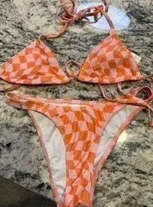 checkered bikini