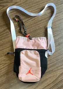 Jordan Water Bottle Holder And Crossbody Bag Black Pink