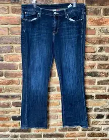 Lucky Brand Vintage Dark Wash Blue Denim Sweet n Low Bootcut Jeans Women's 32