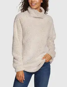 Cream Sherpa Turtleneck