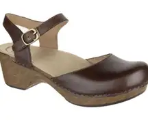 Dansko Brown Leather Sam Clogs EU 41