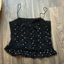 ULLA JOHNSON ROSE EMBROIDERED TOP